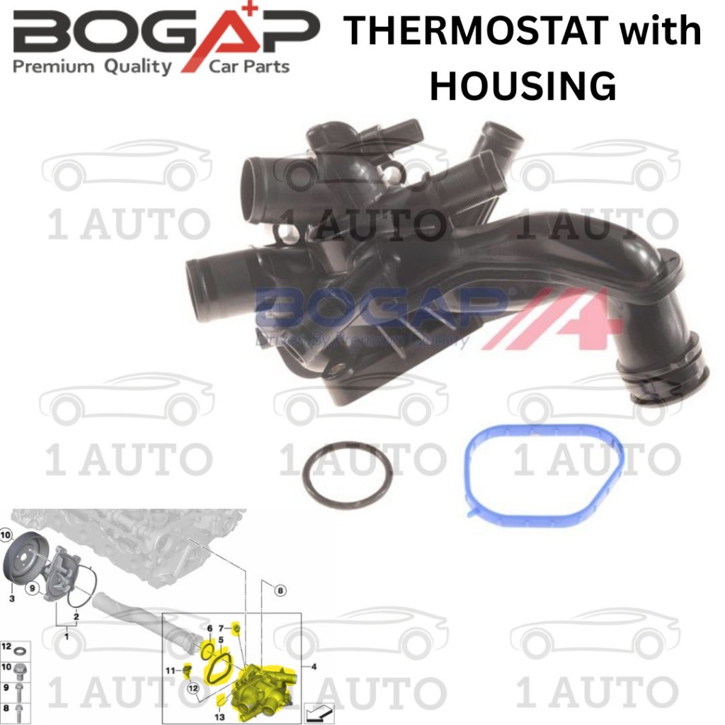 BOGAP THERMOSTAT ASSY MINI N14 N18 1.6 TURBO ENGINE R55 R56 R57 R58 คันทรีแมน R60 R61