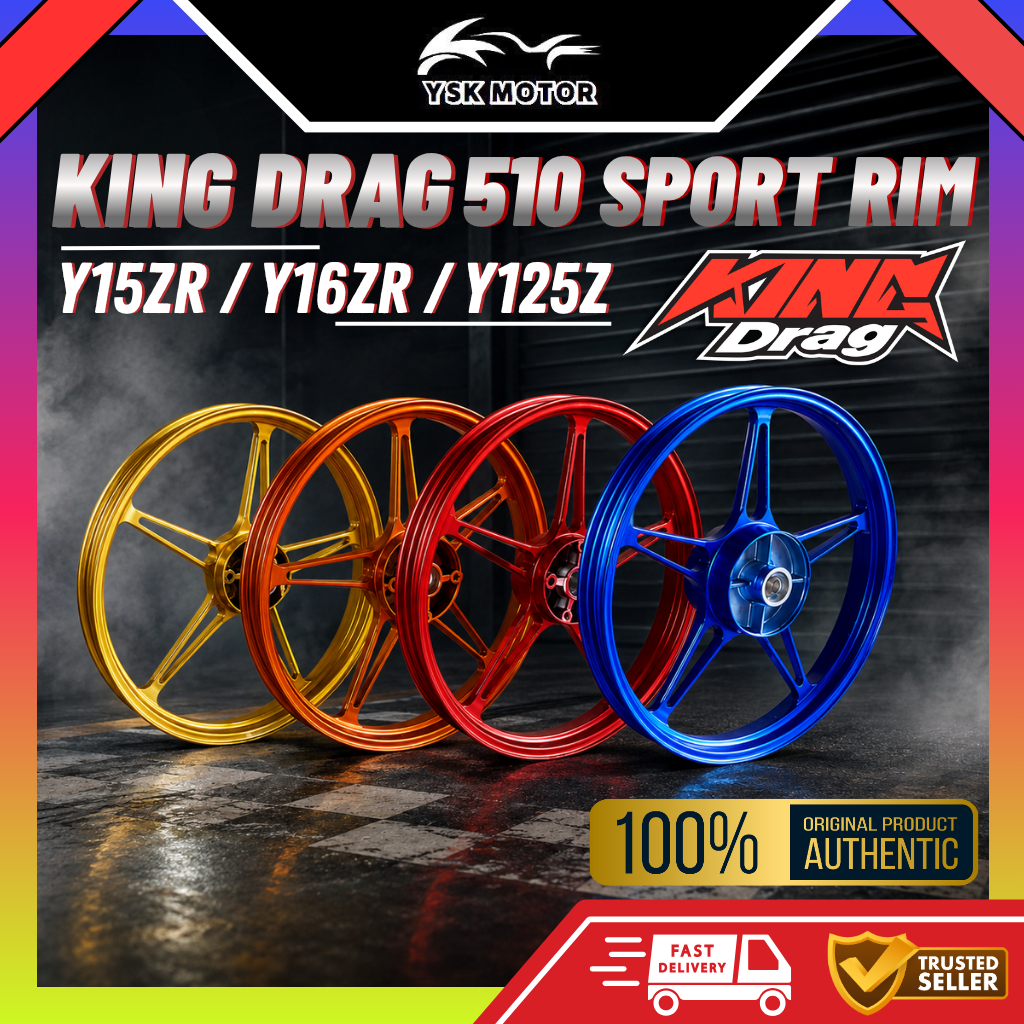 KINGDRAG ปลอม SPORTRIM ตัดขอบกีฬา FG510 Y15ZR Y16ZR Y125Z EXCITER150 สีส้ม น้ําเงิน แดง