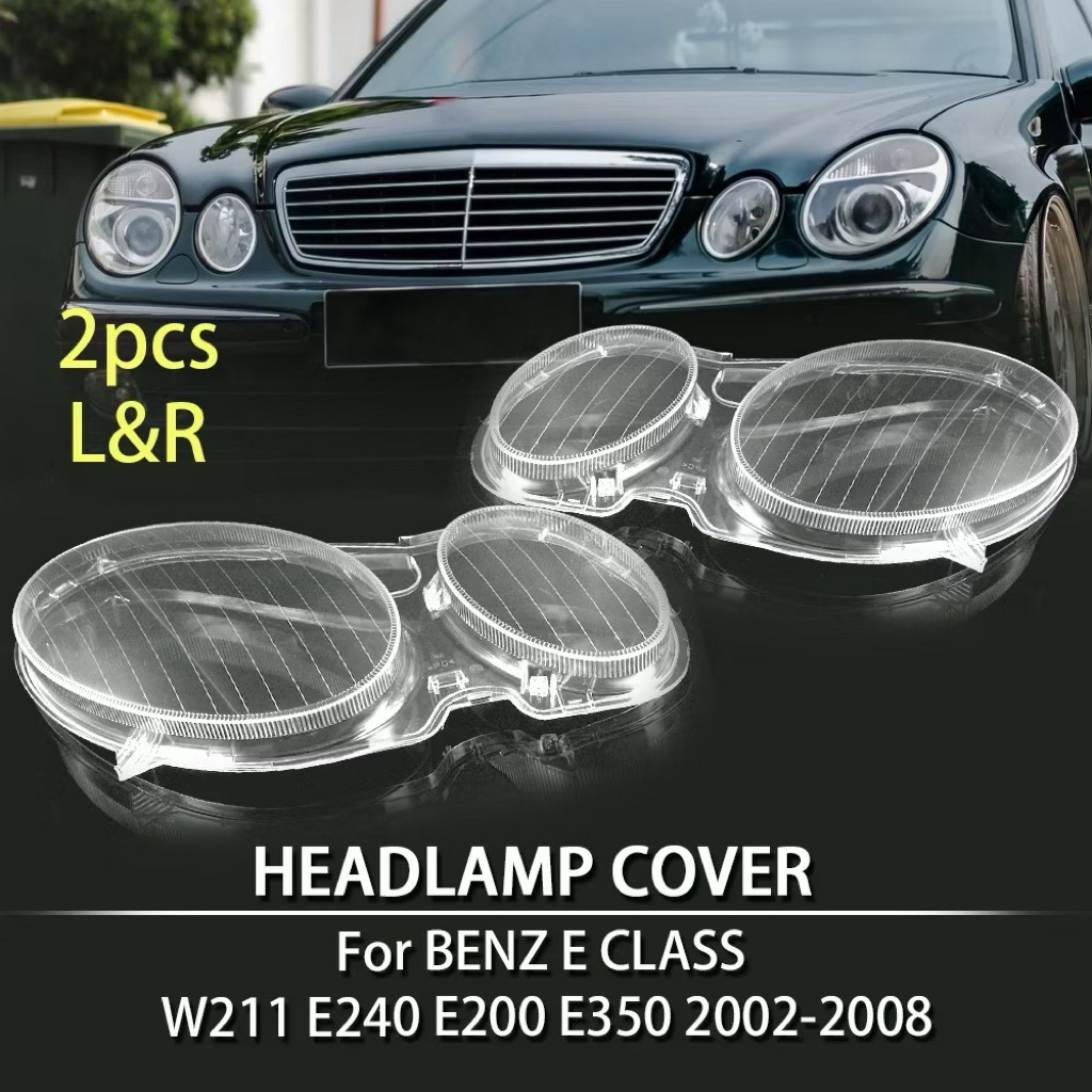 1 คู่ 2 ชิ้นท้องถิ่น Delivery-MERCEDES W211 03 04 0506 07 08 E240 E200 E350 E280 HEADLAMP ฝาครอบ/ไฟห