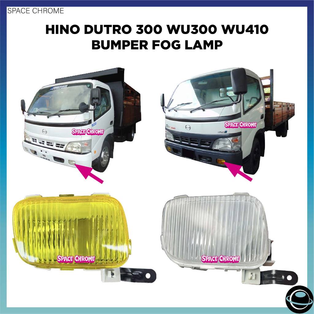 HINO DUTRO 300 WU300 WU410 BUMPER หมอกโคมไฟคุณภาพสูง HINO 300 WU300 WU410 WU600