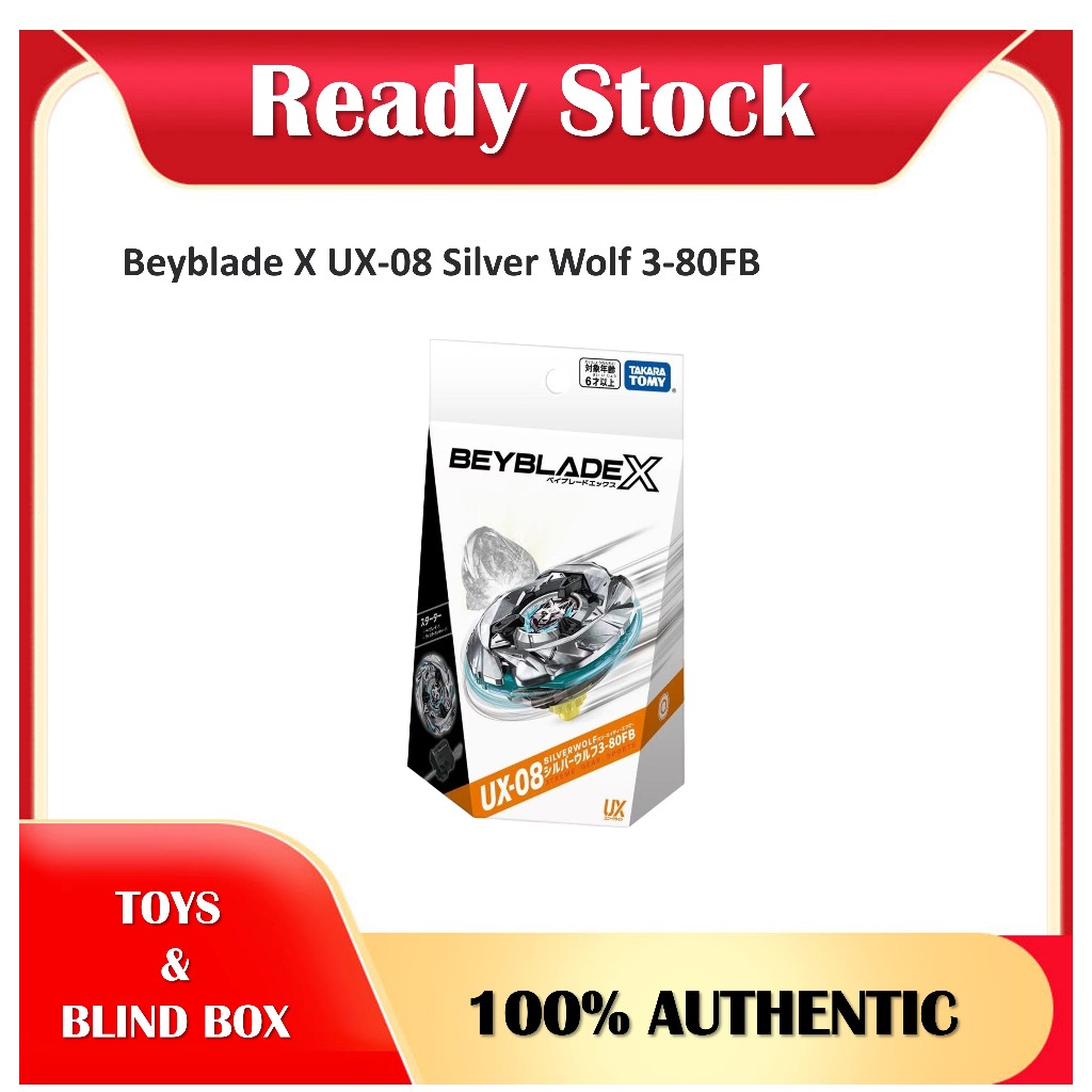 Beyblade X UX-08 Silver Wolf 3-80FB