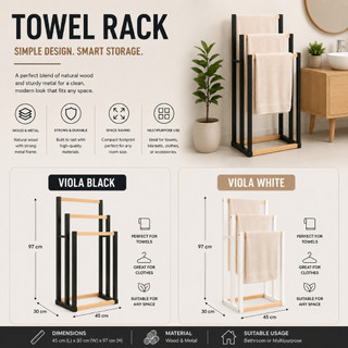 STANDING TOWEL RACK | KOLEKSI TERBARU RAK TUALA BERDIRI  STANDING TOWEL RACK | | ROOM DE