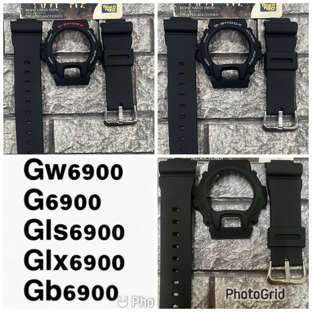 BNB G6900 GLS6900 GB6900 GW6900 GLX6900 BLACK HITAM (TALI TEBAL) + BUCKLE JAPAN
