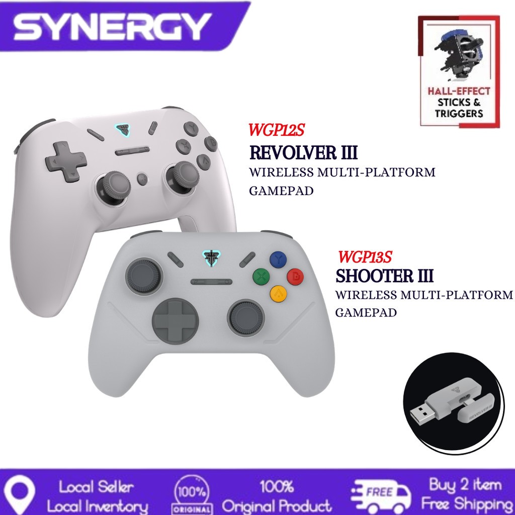 Fantech Shooter Controller GP13 / WGP13S / WGP12S เกมแพดไร้สาย Hall Effect PC Xbox Android