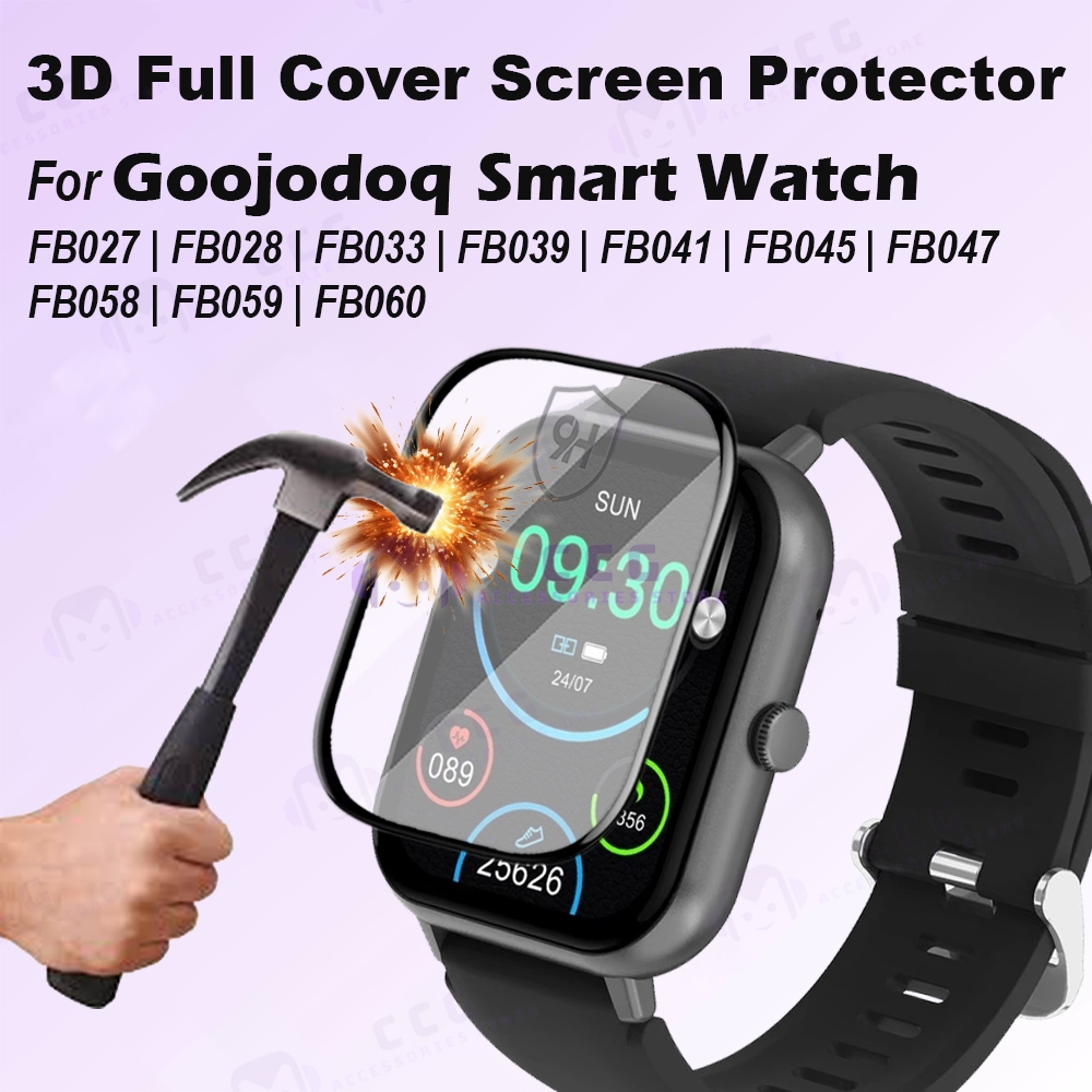 GOOJODOQ ฟิล์มกันรอยหน้าจอนาฬิกา FB060 FB059 FB058 FB047 FB045 FB041 FB039 FB033 FB028 FB027 Tinted 3D PMMA Cover Full