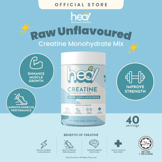 Heal Creatine Monohydrate Powder | Unflavored 200g (40 Servings) | Muscle Growth & Recovery, HALAL