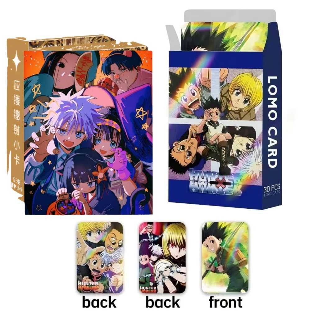 55 ชิ้น/เซ็ต Hunter x Hunter อะนิเมะ Lomo Card คอลเลกชันการ์ดเลเซอร์