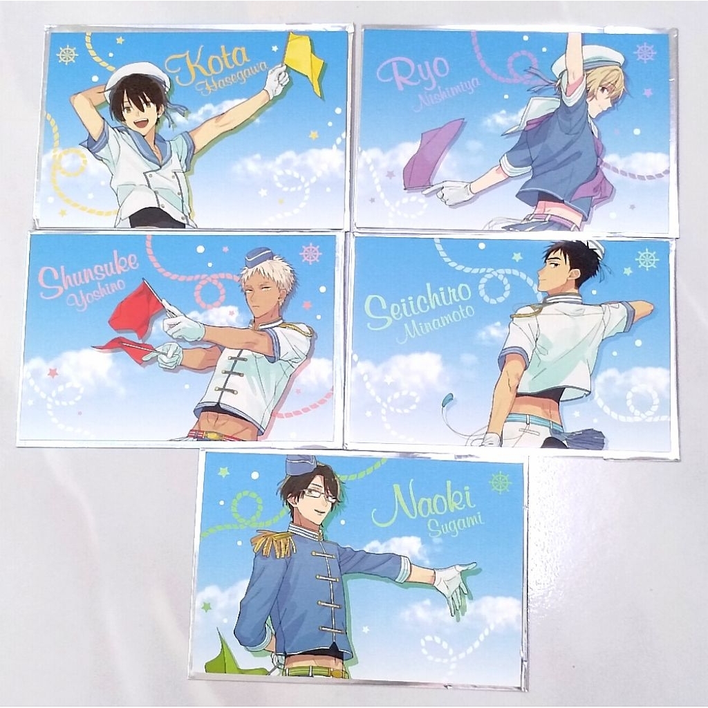 ชุด 5 ชิ้น - Official Sanrio Danshi Sanrio Boys Summer Vacation Diary Postcard Japan Anime Merch 三丽 