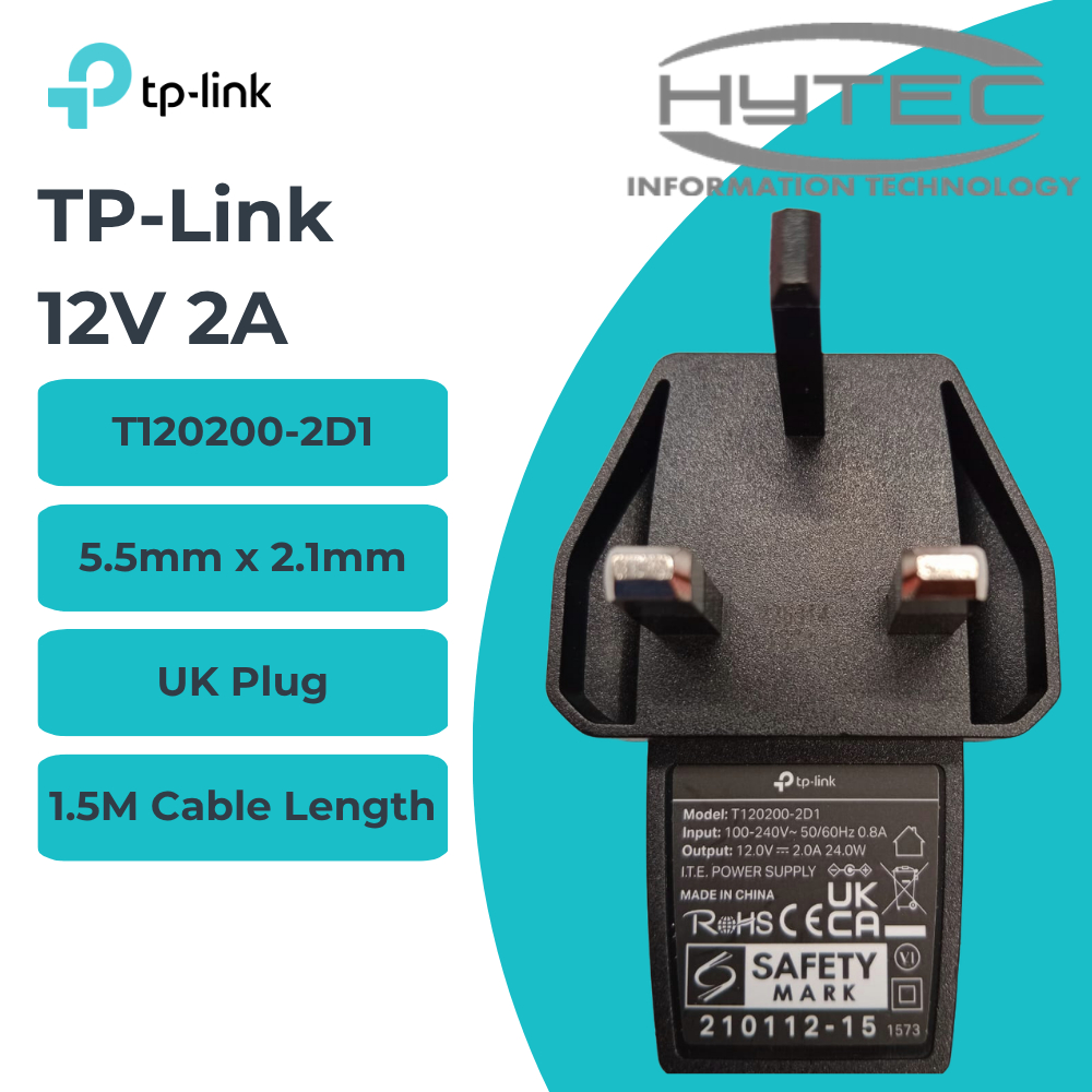 พร้อมกล่อง Tp-Link Power Switching Adapter 12V 2A T120200-2D1 C2300/ A2300/ AX3000/AX50/AX72