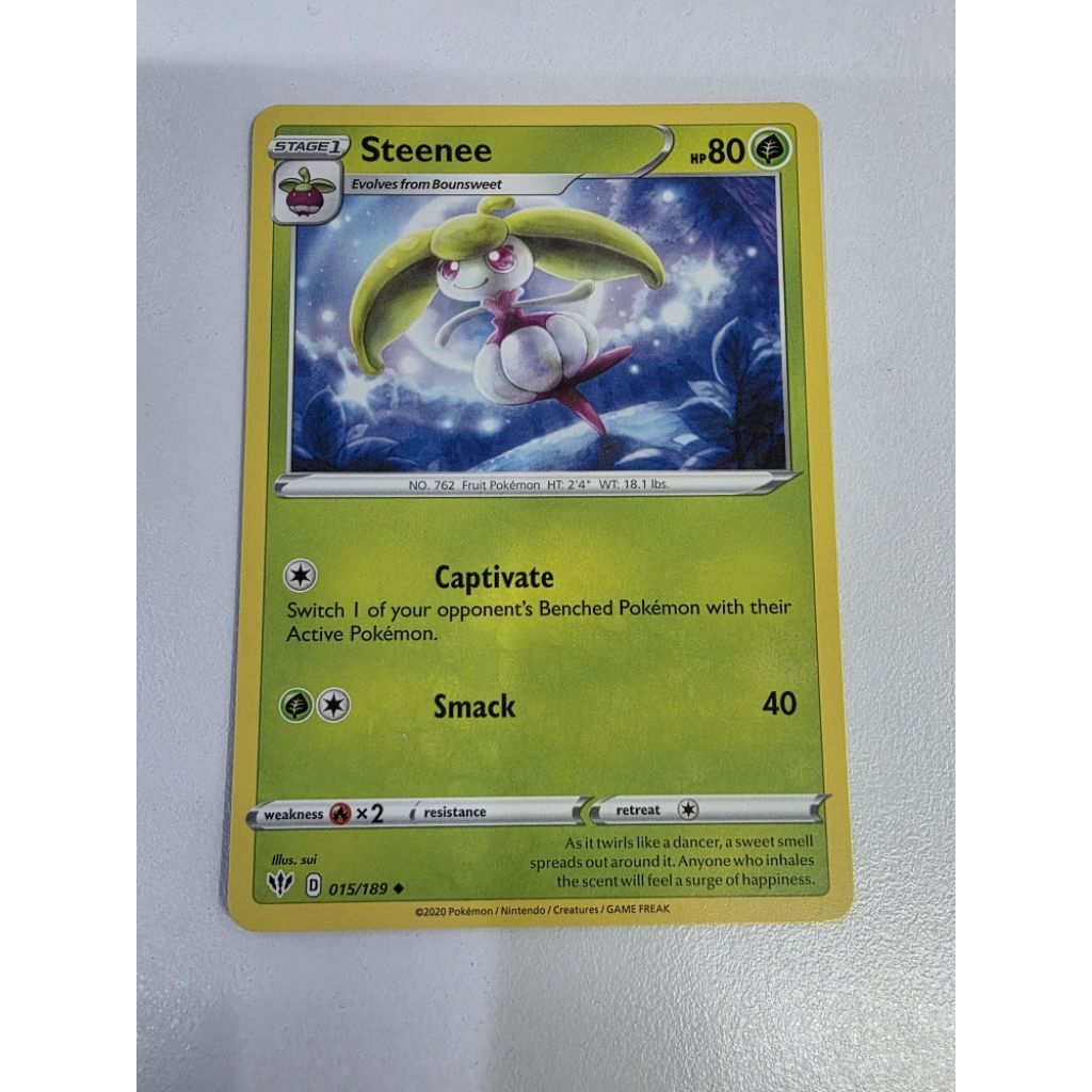 Pokemon TCG Steenee 015/189 Uncommon (Illus. sui)