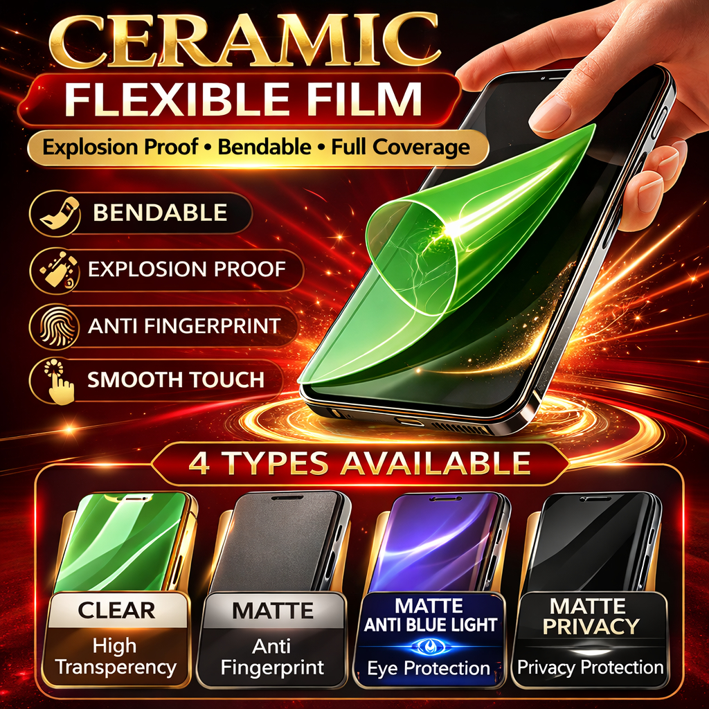 ตัวป้องกันหน้าจอเซรามิกสําหรับ iQoo Neo 8 Pro / Neo 10 / Neo 10 Pro / 11 / 12 / 13 / 15 / 15R