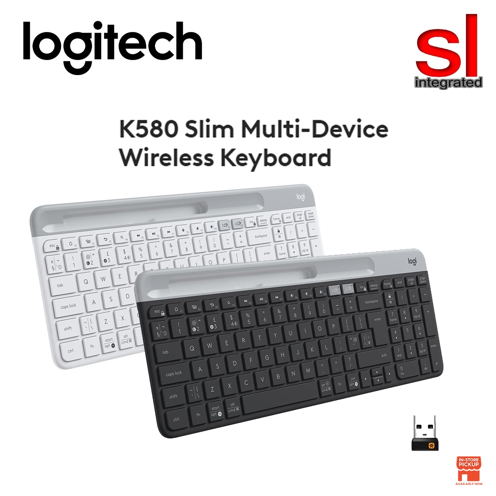 คีย์บอร์ดไร้สายหลายอุปกรณ์ Logitech K580 Slim