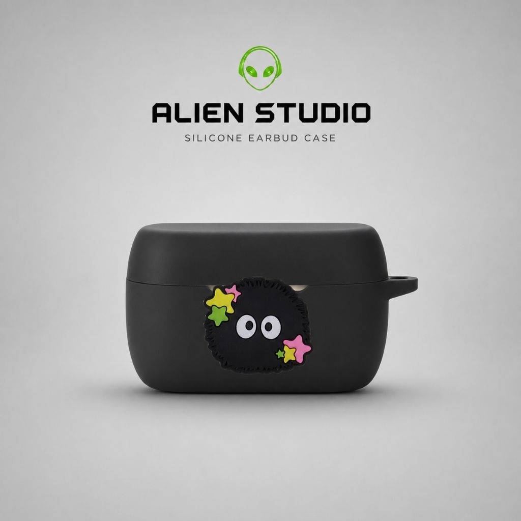 【ALIEN STUDIO】 3D Style Silicone Protective Cover for Jabra Elite 3 Case + Cleaning Pen + Lanyard + 