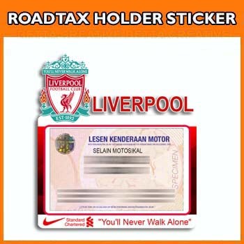 ที่ใส่สติ๊กเกอร์ Roadtax - Liverpool FC BOLA
