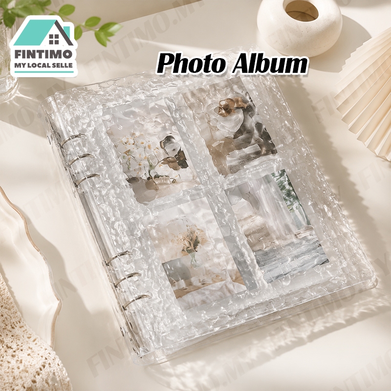 MYA5 Photocard อัลบั้มแหวน Binder 4-Grid Photo Card Storage Book Kpop โปสการ์ด Trading Card Holder C