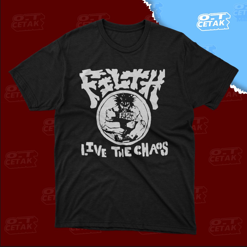 !!!️ป้ายกระดุมฟรี!! ️! -Filth LTC Tribut Band Shirts-Gildan Premium 100% Cotton-คุณภาพสูง Raster DTF