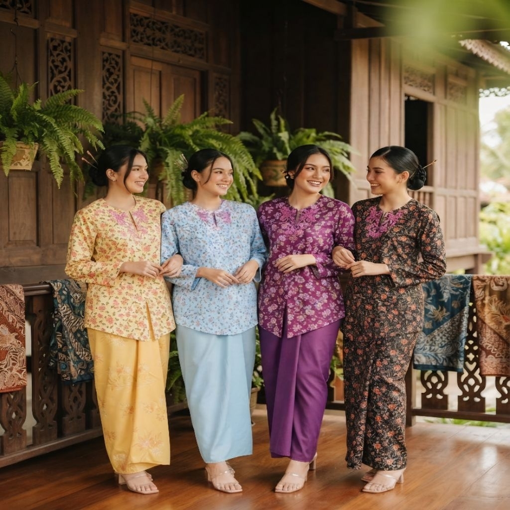 เสื้อผ้า Kedah ดั้งเดิม / เสื้อผ้า Kedah Kurung / เสื้อผ้า Kedah Opah ผ้าฝ้ายพิเศษ
