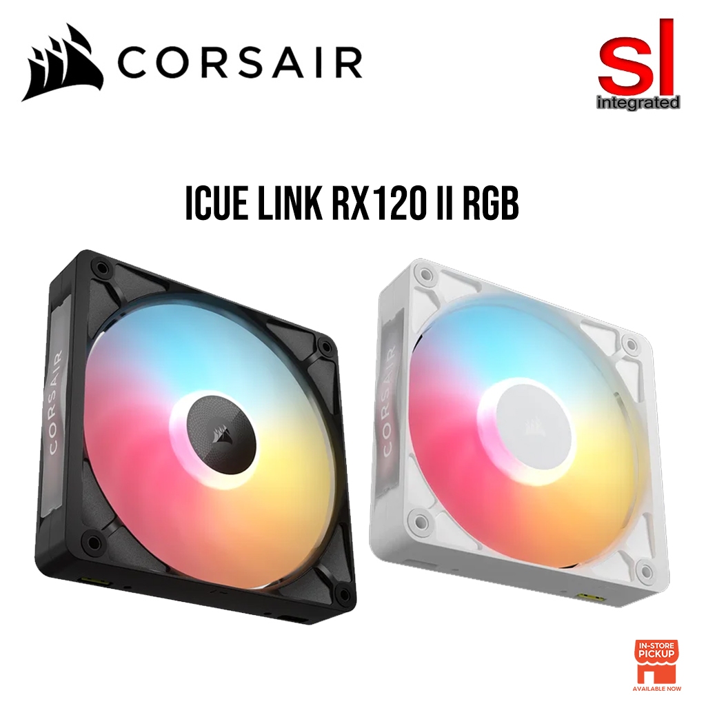 Corsair iCUE LINK RX120 II RGB พัดลมเดี่ยว -ดํา/ขาว
