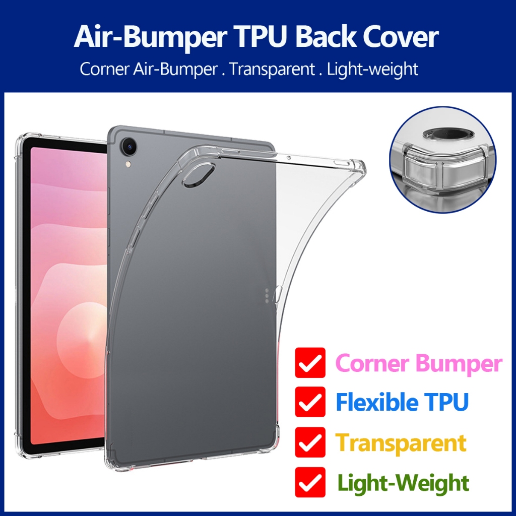 PsDs Samsung Galaxy Tab S11 Ultra 14.6 นิ้ว 2025 SM-X930 SM-X936B Air กันชน TPU โปร่งใสฝาหลัง
