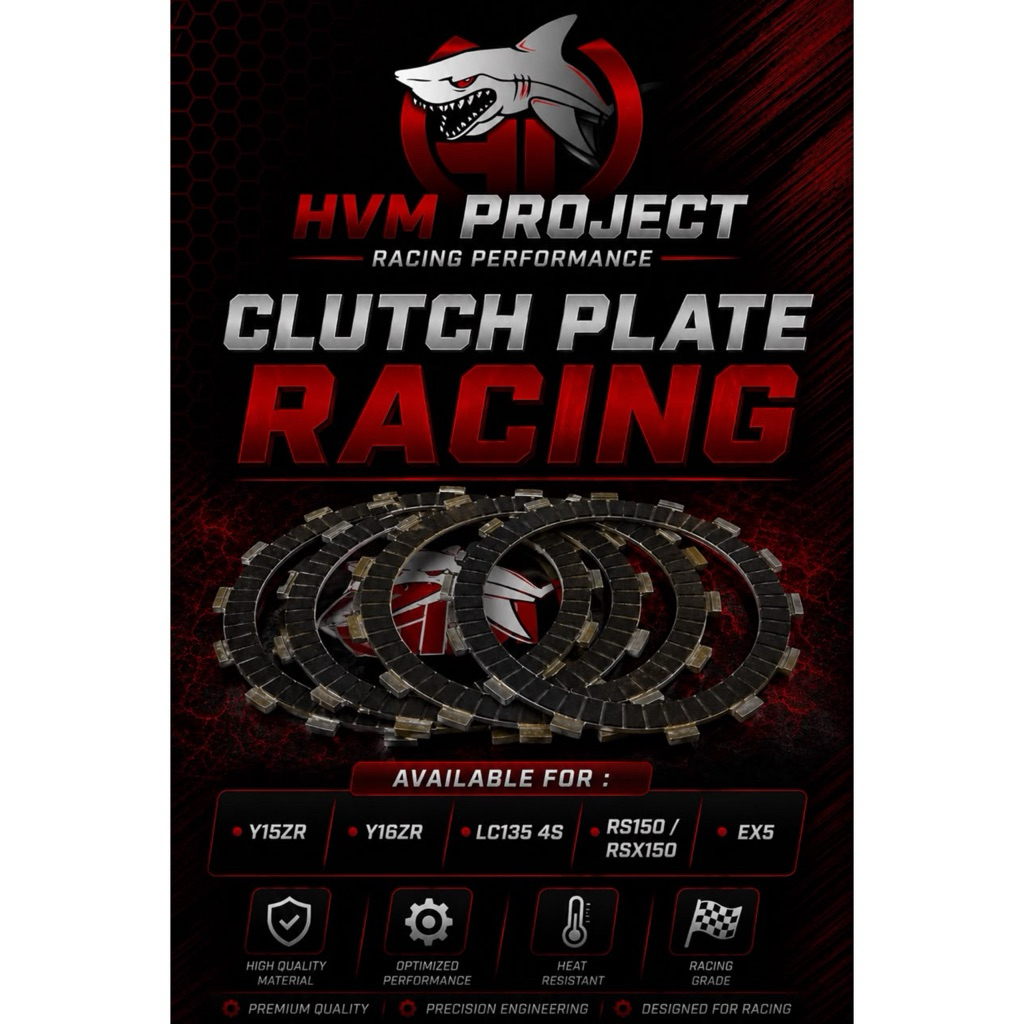 HVM PROJECT จานคลัทช์ RACING Y15ZR / Y16ZR / RS150 / LC135 4S / EX5