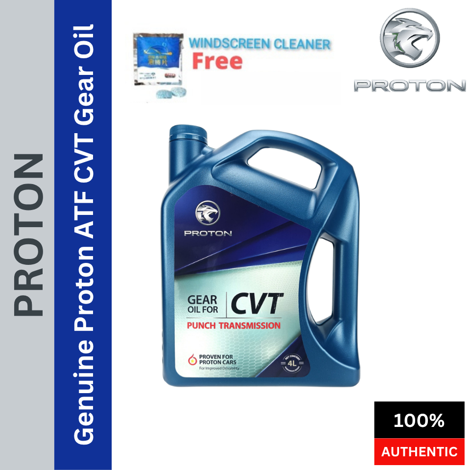 พว913967 น้ํามันเกียร์ Proton ATF CVT (ฟรี WINDSCREEN CLEANNER X1PC) -FLX/Preve/Exora Bold/Saga pers