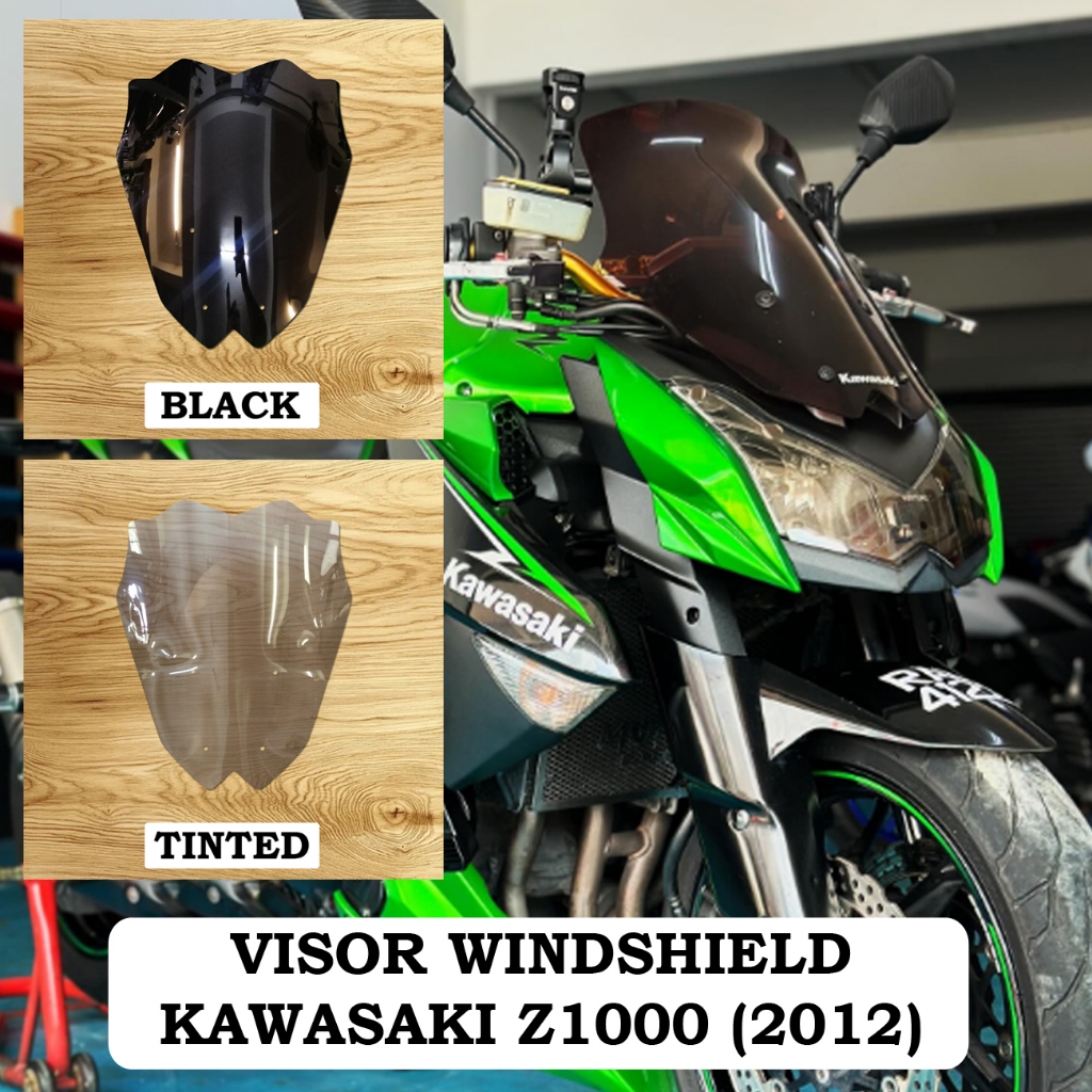 Kawasaki Z1000 Tahun 2012 Visor กระจกกระจก