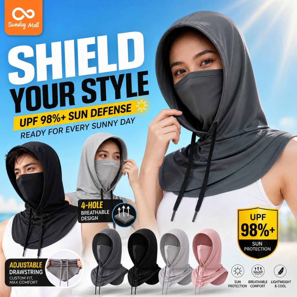 หมวกกันแดด UPF50 + UV Blocking พร้อมคอ Flap น้ําหนักเบา Breathable หมวกสําหรับขี่จักรยานกลางแจ้งตกปล