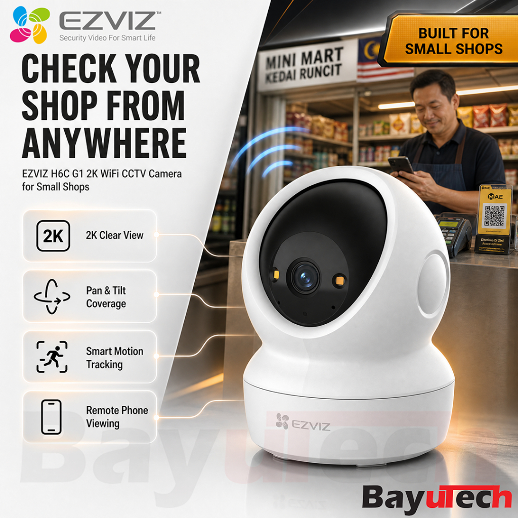 EZVIZ กล้องวงจรปิด wifi สําหรับร้าน Kamera Keselamatan H6C PRO C6N 2MP 3MP H6 5MP Pan Tilt Smart Mot