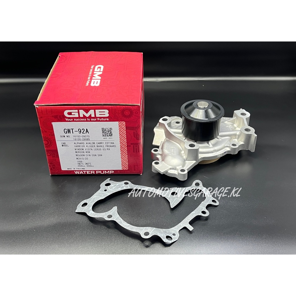 ปั๊มน้ํา GMB - TOYOTA ESTIMA MCR30 / ALPHARD MNH10 / HARRIER RX300 MCU30 MCU10 1MZ-FE / 2MZ-FE - GWT