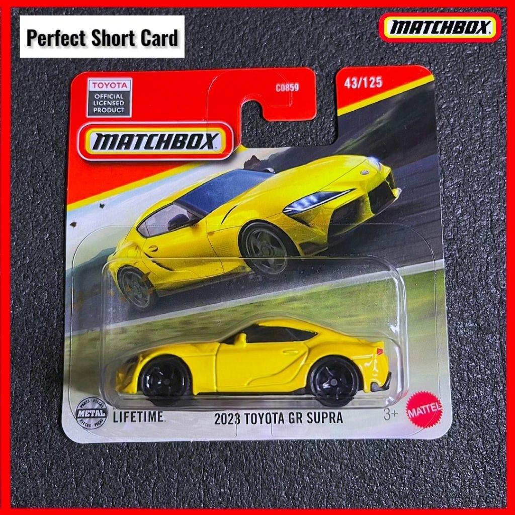 Matchbox Toyota Supra GR Mk5 สีเหลือง A90 2025 Matchbox สีเหลือง Toyota Gr Supra A90 Kuning Diecast 