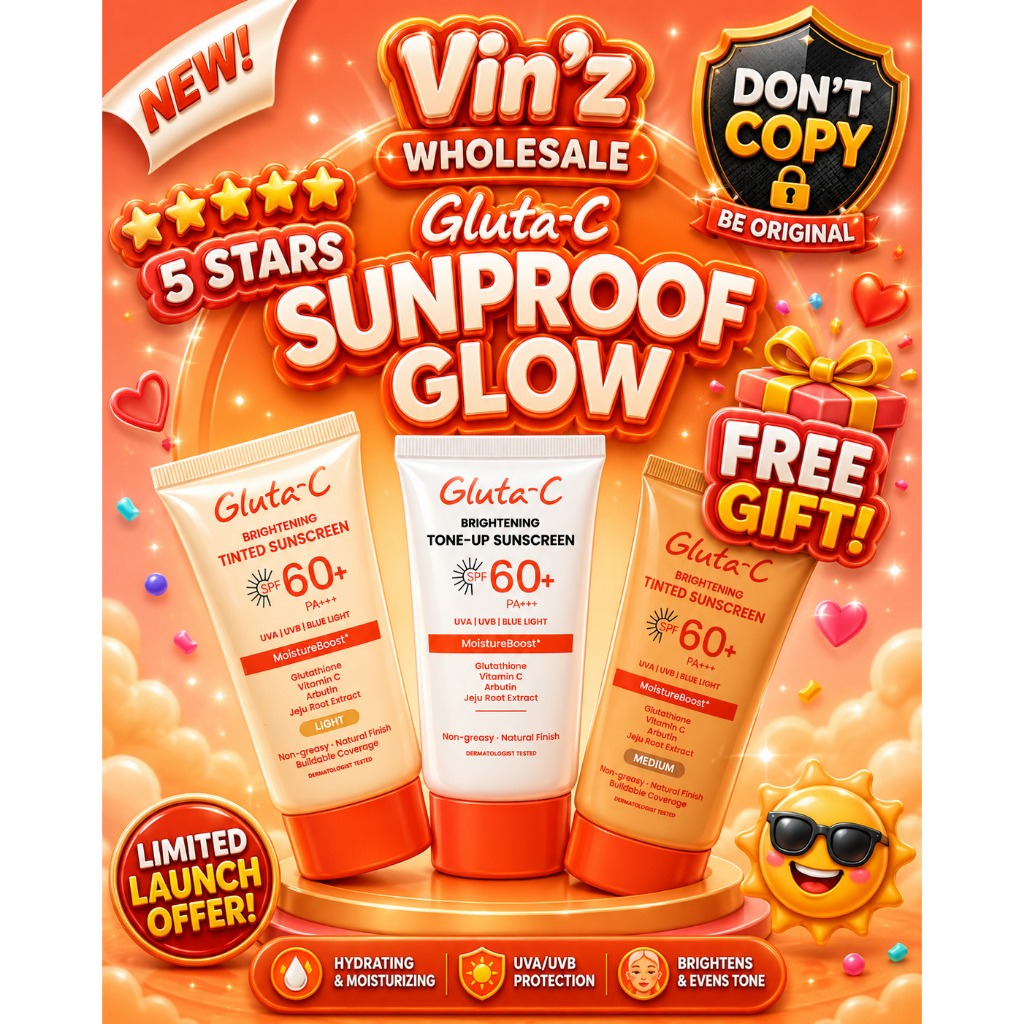 GLUTA-C Brightening Tone -UP & Tinted Sunscreens (SPF60+ PA+++) 50ml.