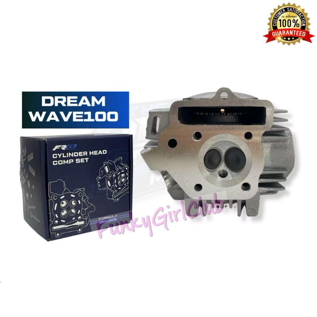 HONDA EX5 DREAM W100 WAVE 100 CYLINDER HEAD COMPLETE SET STANDARD FRG AKIRA FORMULA WAVE100