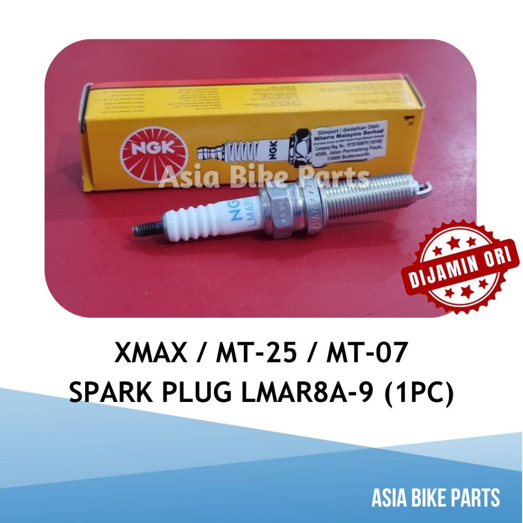 หัวเทียน NGK XMAX / MT-07 / MT-25 Palam Pencuh NGK LMAR8A-9 - 94700-00436