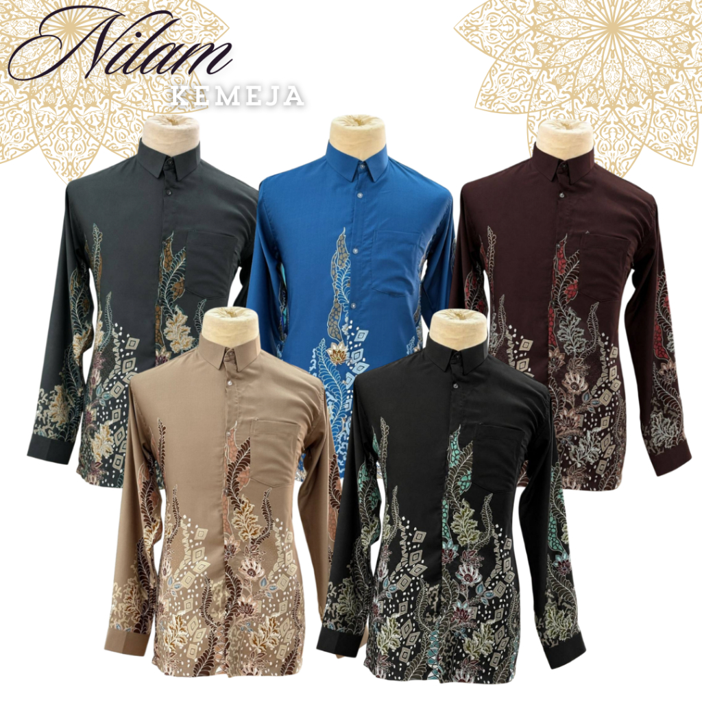 KAMEJA NILAM BATIK SHIRT / BATIK PATTERN / NILAM BATIK / SHIRT