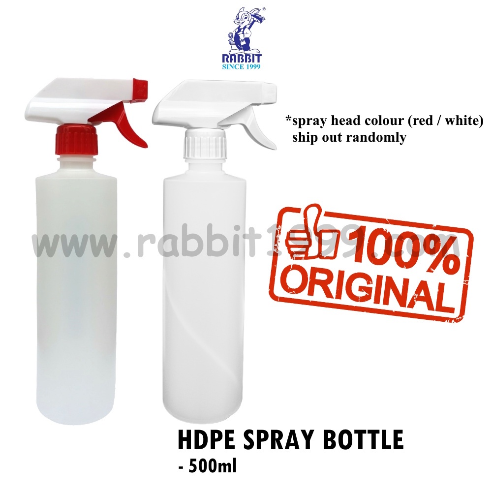 HDPE SPRAY BOTTLE - 500ml - 500ml hdpe spray bottle w trigger / botol semburan - sprayer bottle