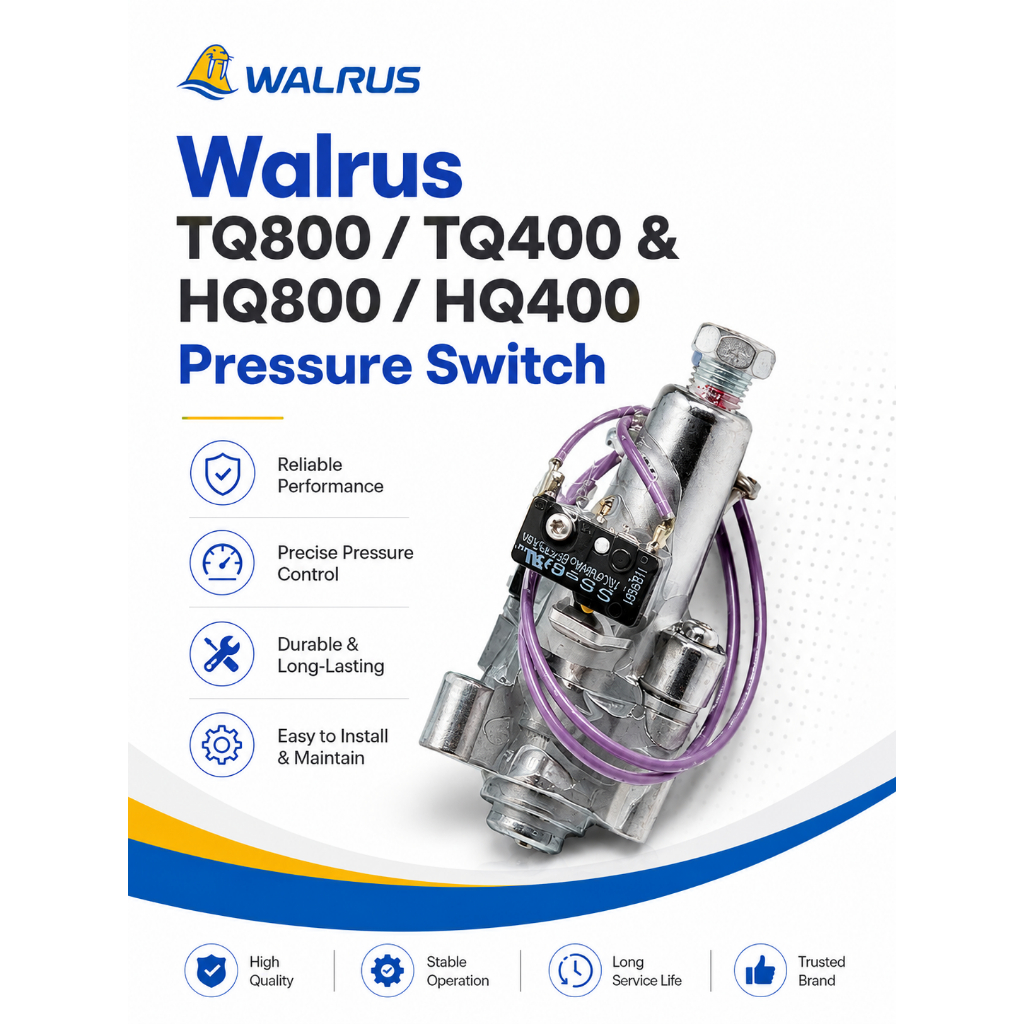 อะไหล่สวิตช์แรงดัน Walrus สําหรับ TQ400 / TQ800 / HQ400 / HQ800 ปั๊มน้ําอัตโนมัติ