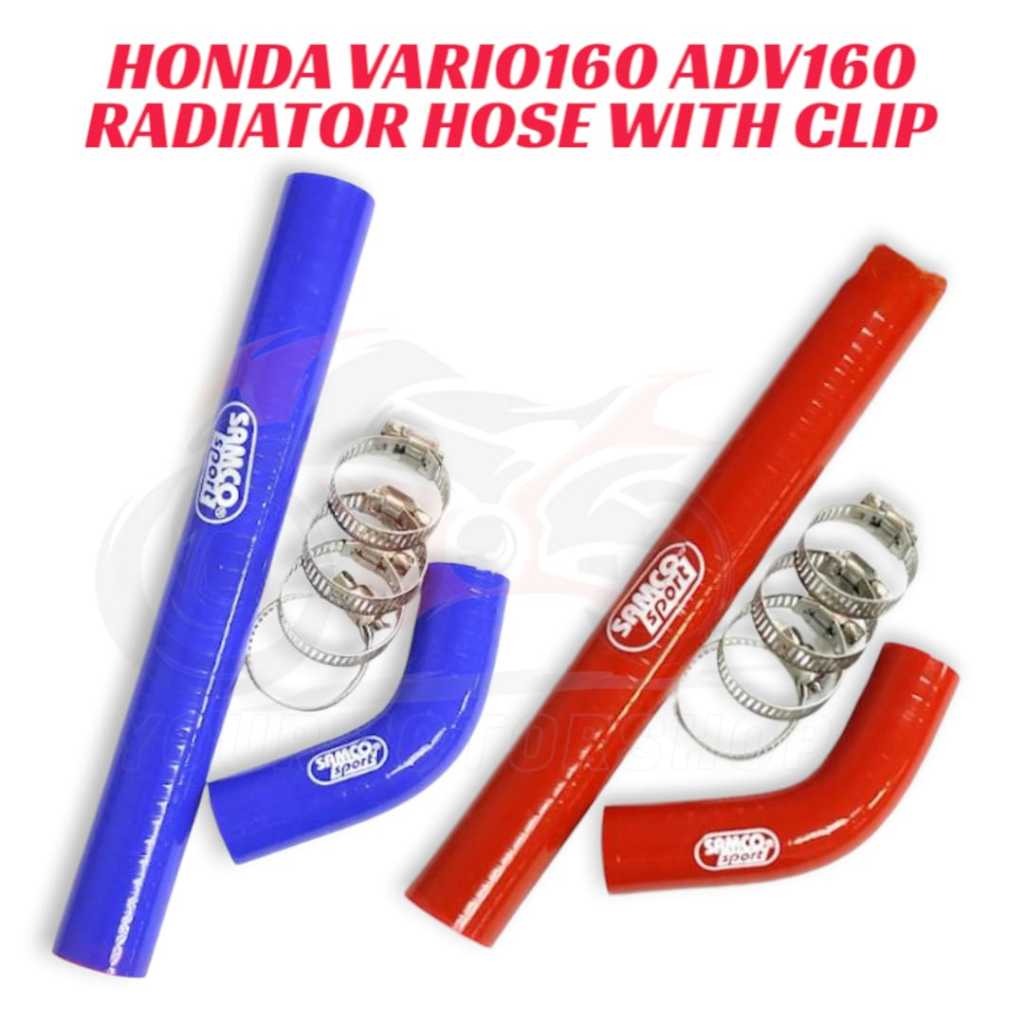 Samco Racing ท่อหม้อน้ําพร้อมคลิป HONDA VARIO160 ADV160 ท่อหม้อน้ํา Samco VARIO ADV 160 ท่อหล่อเย็นห