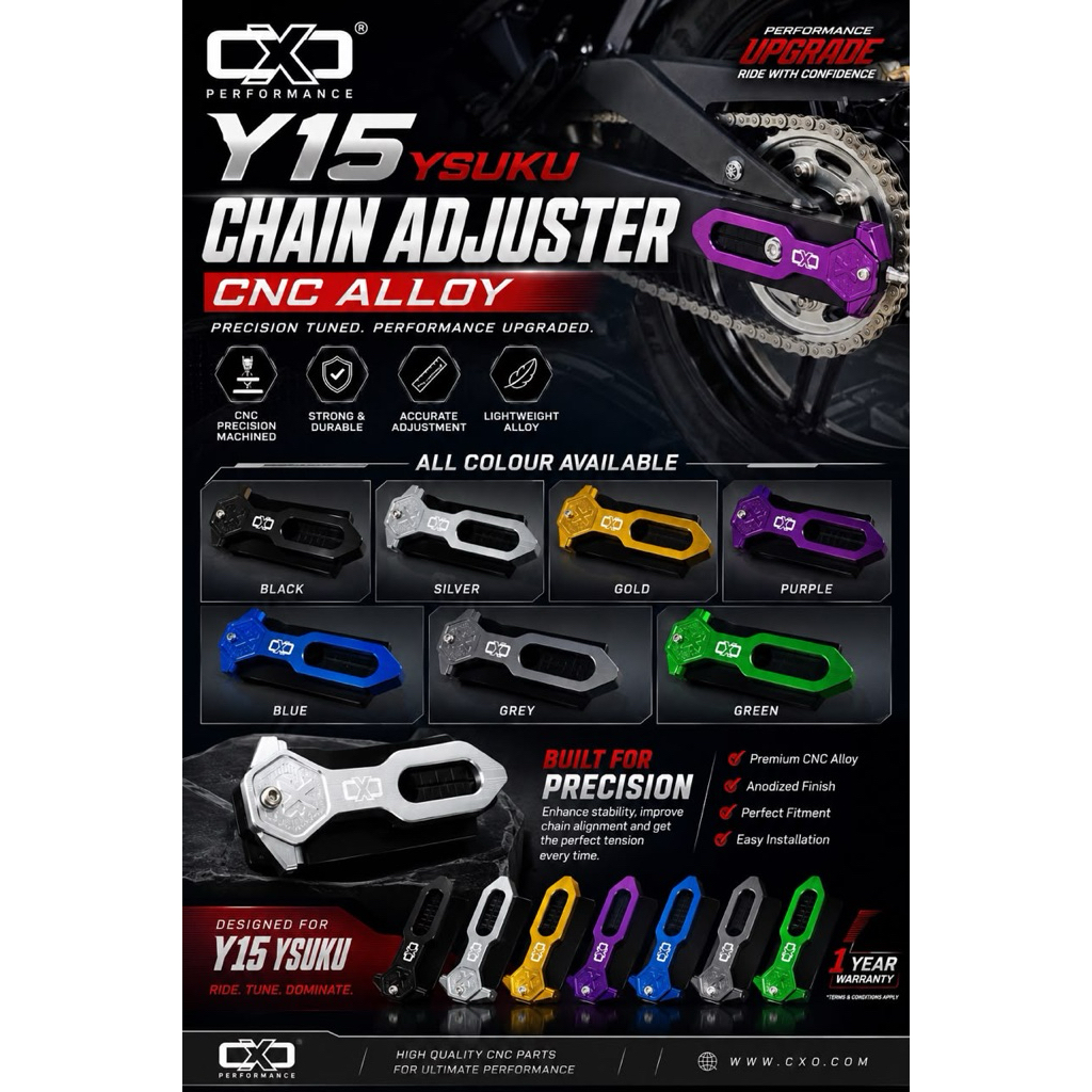 โซ่ ADJUSTER CNC Y15ZR Y16ZR ADJESTER RANTAI CNC Y15ZR Y16ZR