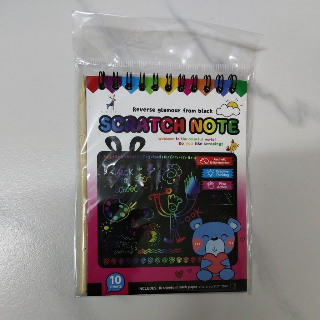 Kid scratch note 10 แผ่นต่อเล่ม