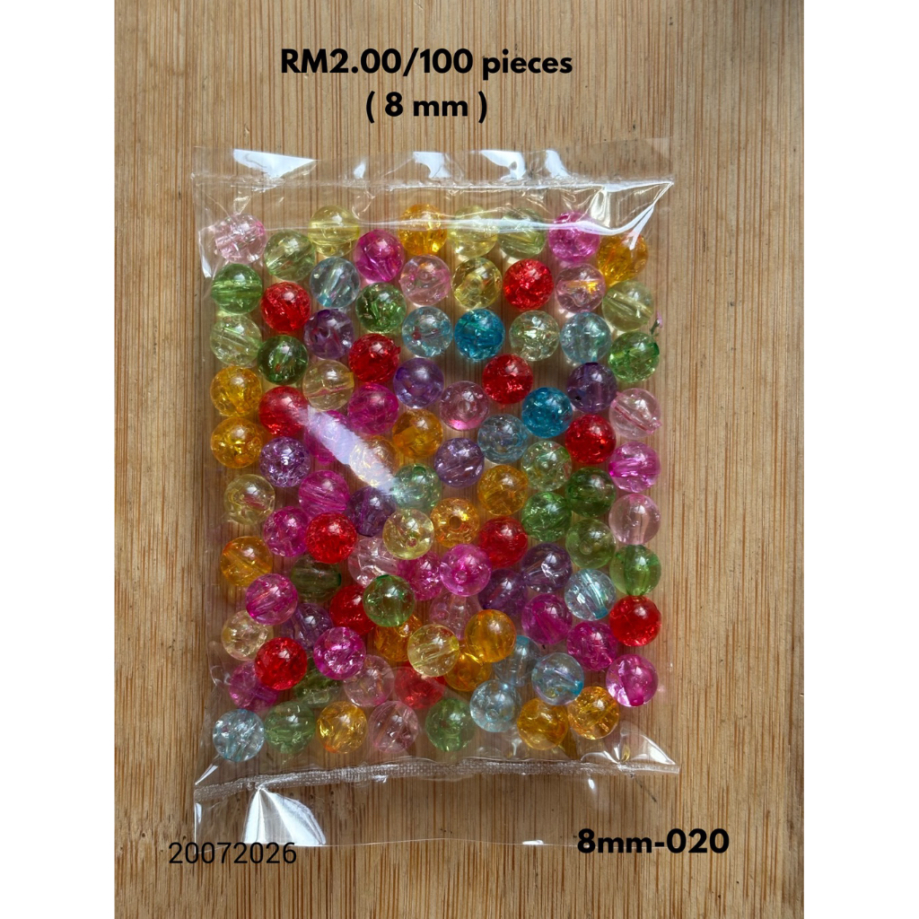 RM2.00/100 kyping : 8mm-020 - Manik - Bead - 8 mm