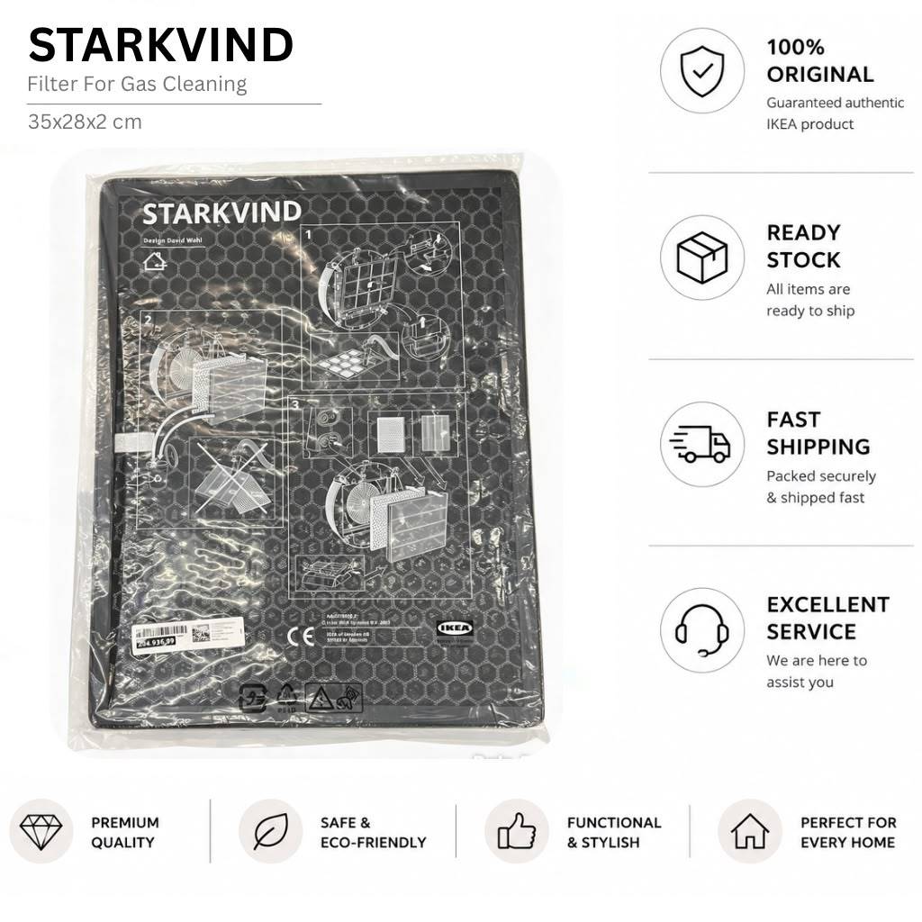 STARKVIND Filter สําหรับทําความสะอาดแก๊ส [ 35x28x2 cm ]