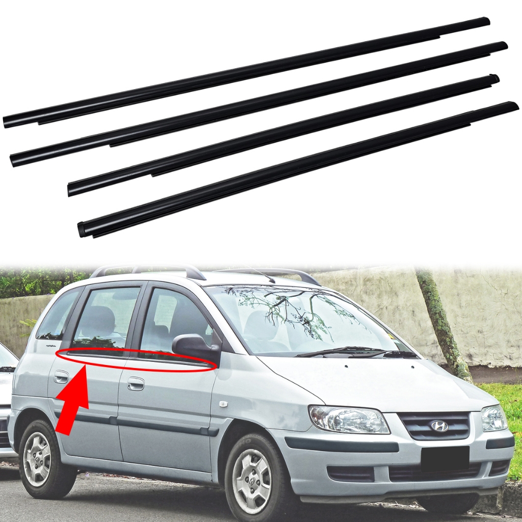 Hyundai Matrix 2001-2010 ประตูซับหน้าต่าง Trim ยางด้านนอก Getah Luar Cermin Inokom Matrix