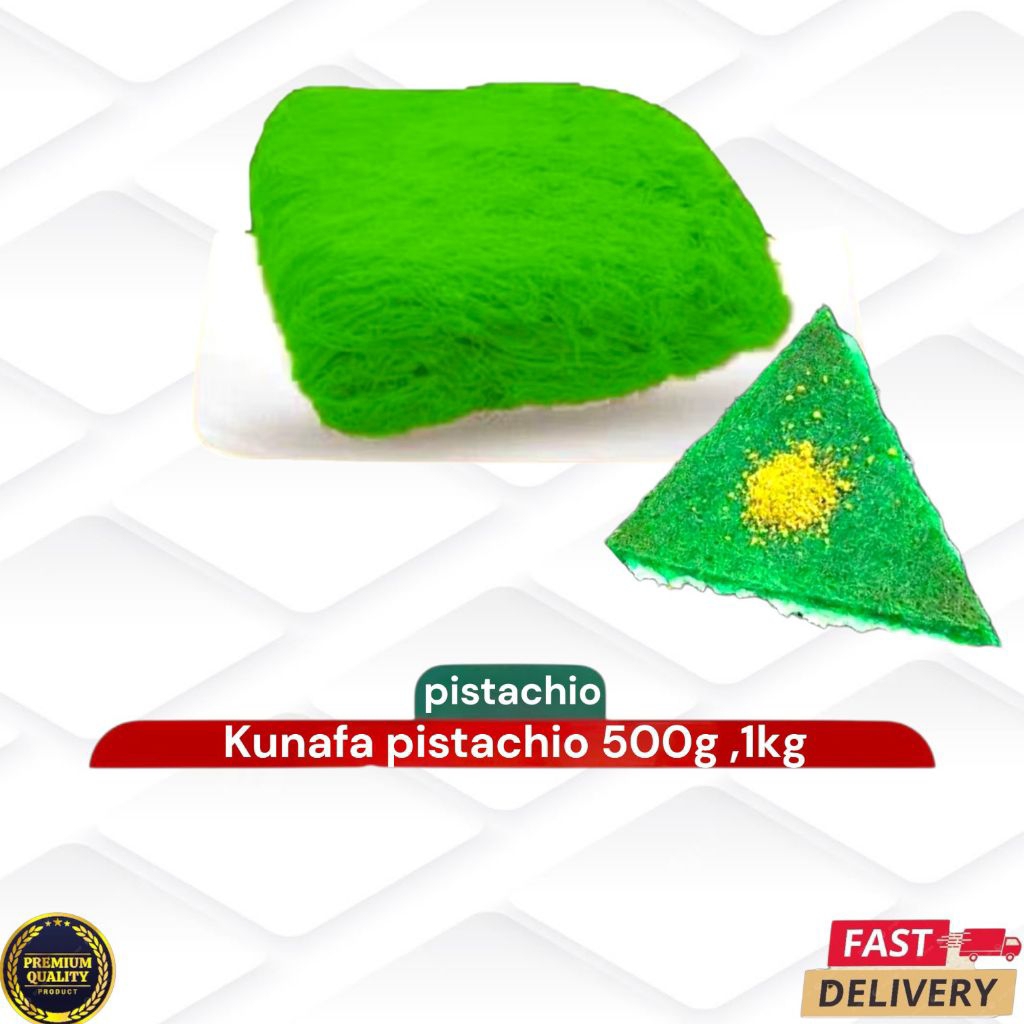 Adunan Kunafa 1kg & 500g - Rasa Pistachio Hijau Segar Food