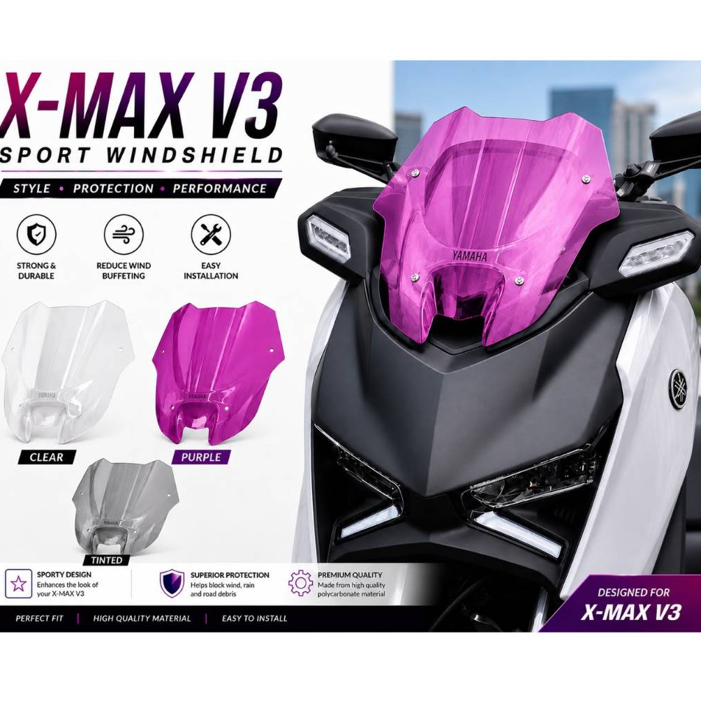 กระจก Xmax V3 Batman Yamaha Xmax 2025 V3