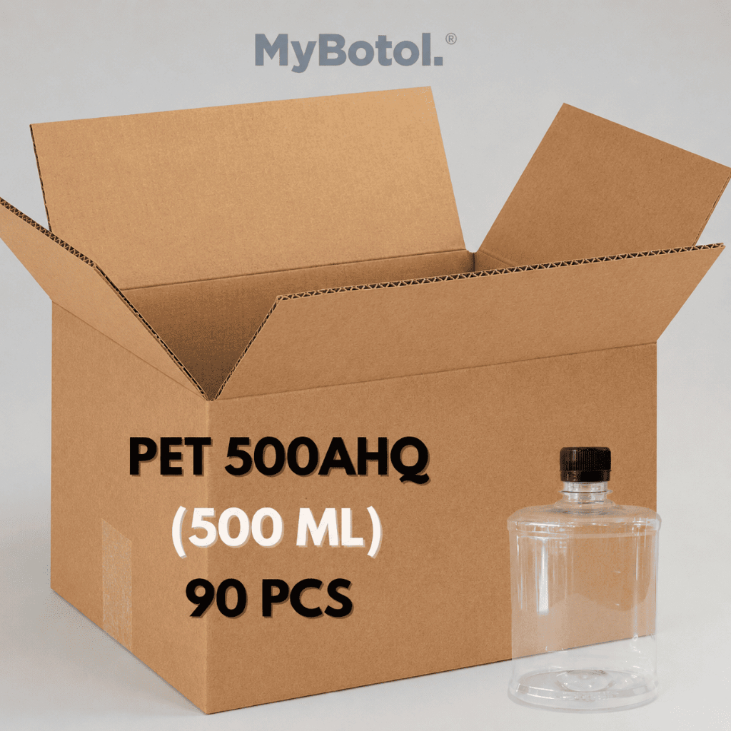 [mybottle] 500ML | 93 ชิ้นต่อมัดขวดพลาสติกสี่เหลี่ยม | COFFEE JAMU JUICE BOTTLE | วัตถุพลาสติก