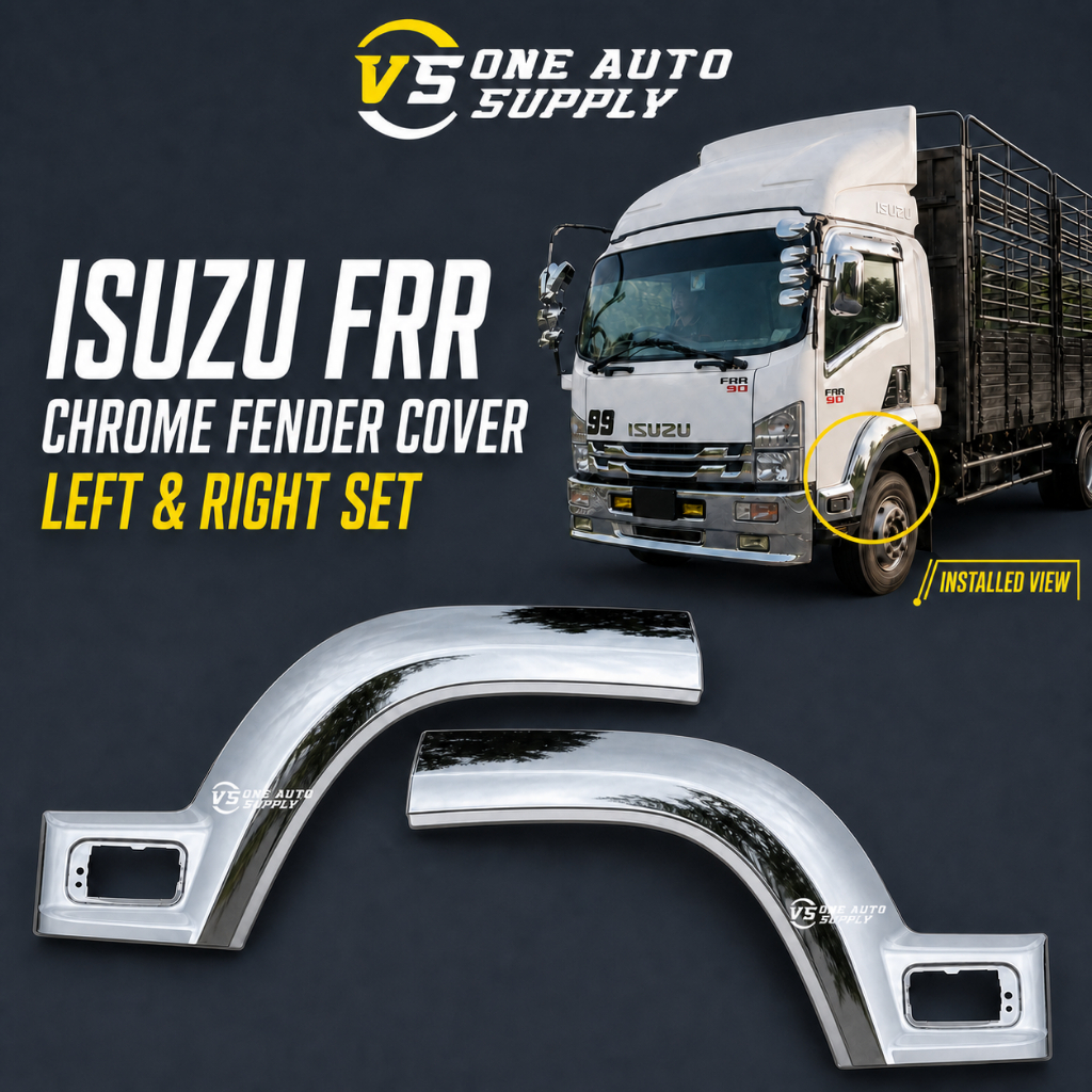 ISUZU FRR90 ประตู UPPER CHROME SILL FENDER KROM