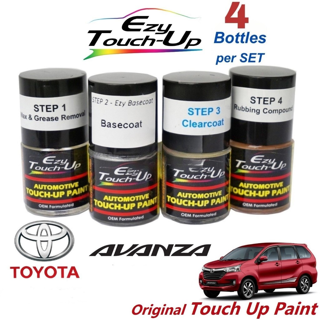 TOYOTA AVANZA Touch Up Paint - EZY Touch Up Combo Set- Scratch Touch Up-Car Kereta