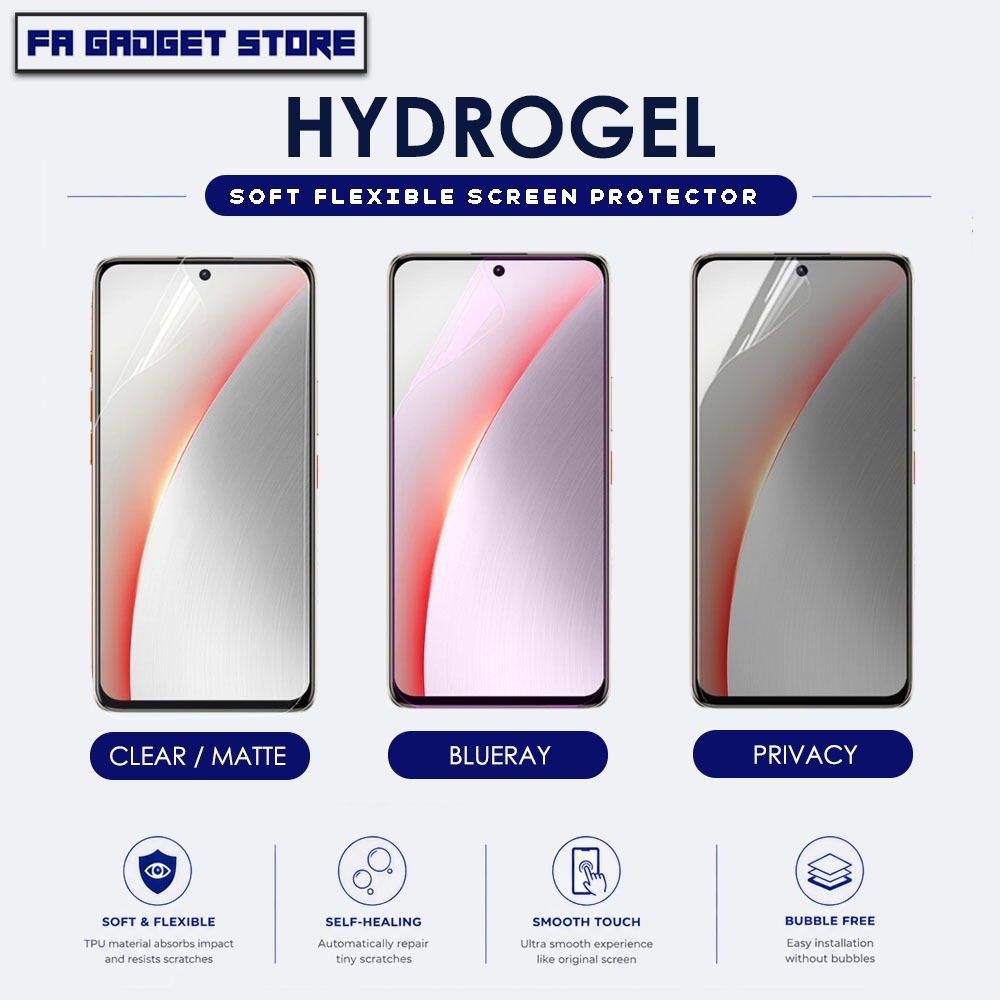 Nubia Neo 5 Max A77 3 GT 2 V80 V70 Full Cover Hydrogel Screen Protector Gaming Matte Clear Blueray