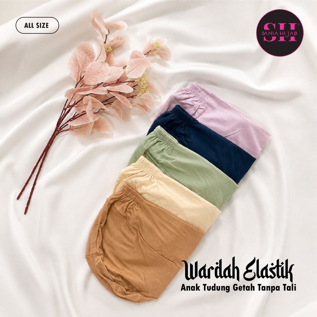 Anak Tudung Wardah Elastik Adult / Inner Underscarf Wardah ยืดและยืดหยุ่น / หมวกด้านในสําหรับผู้ใหญ่
