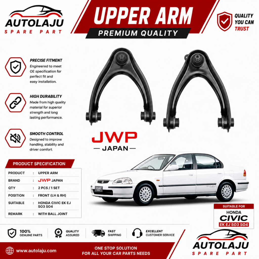 JWP JAPAN HONDA CIVIC EK EJ SO4 SO3 FRONT UPPER ARM